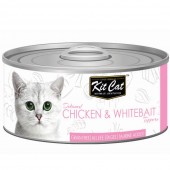 Kit Cat Deboned Chicken & Whitebait Toppers 80g 1 carton (24 cans)